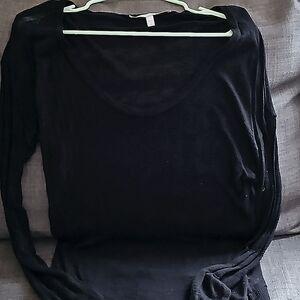 Medium Black Striped Top